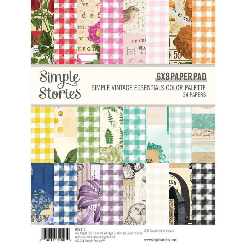 Simple Vintage Essentials Color Palette 6x8 Paper Pad