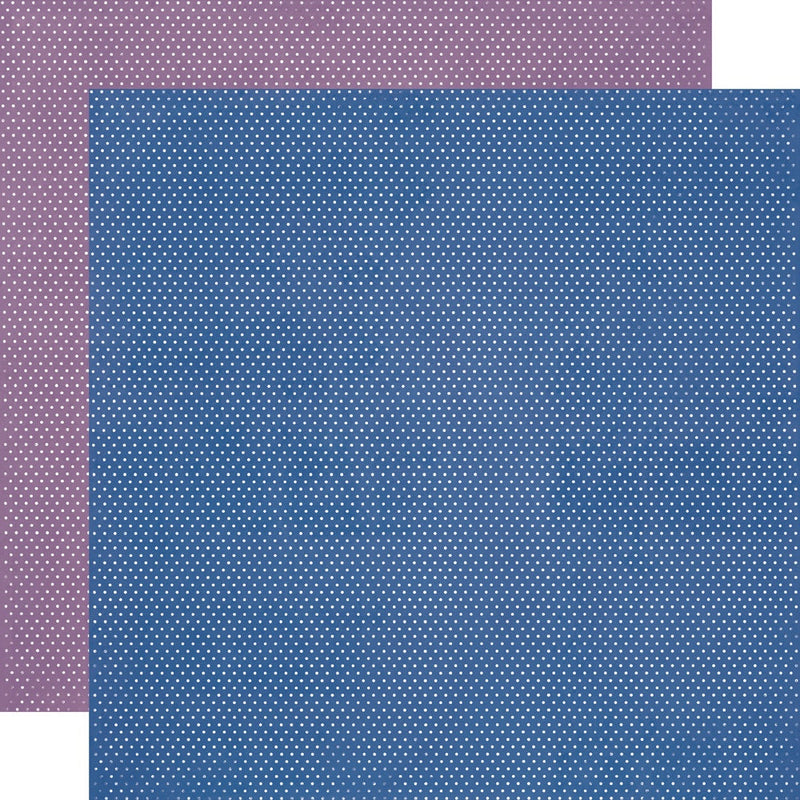Simple Vintage Essentials Color Palette Blue & Purple Dots