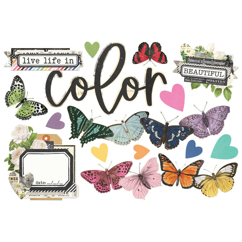 Simple Vintage Essentials Color Palette Page Pieces