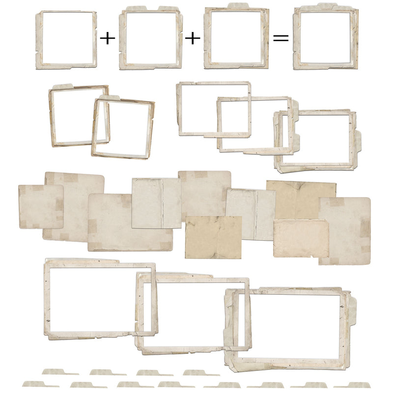 Krafty Garden Chipboard Stacked Frames