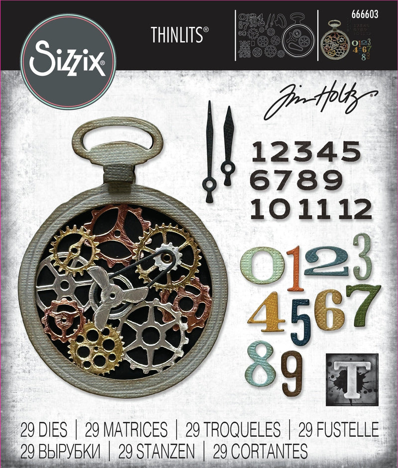 Sizzix Thinlits Dies by Tim Holtz Vault Watch Gears