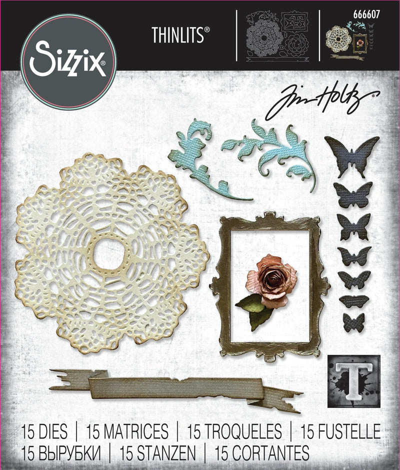 Sizzix Thinlits Dies by Tim Holtz Vault Boutique