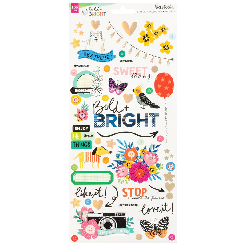 Bold & Bright Cardstock Stickers