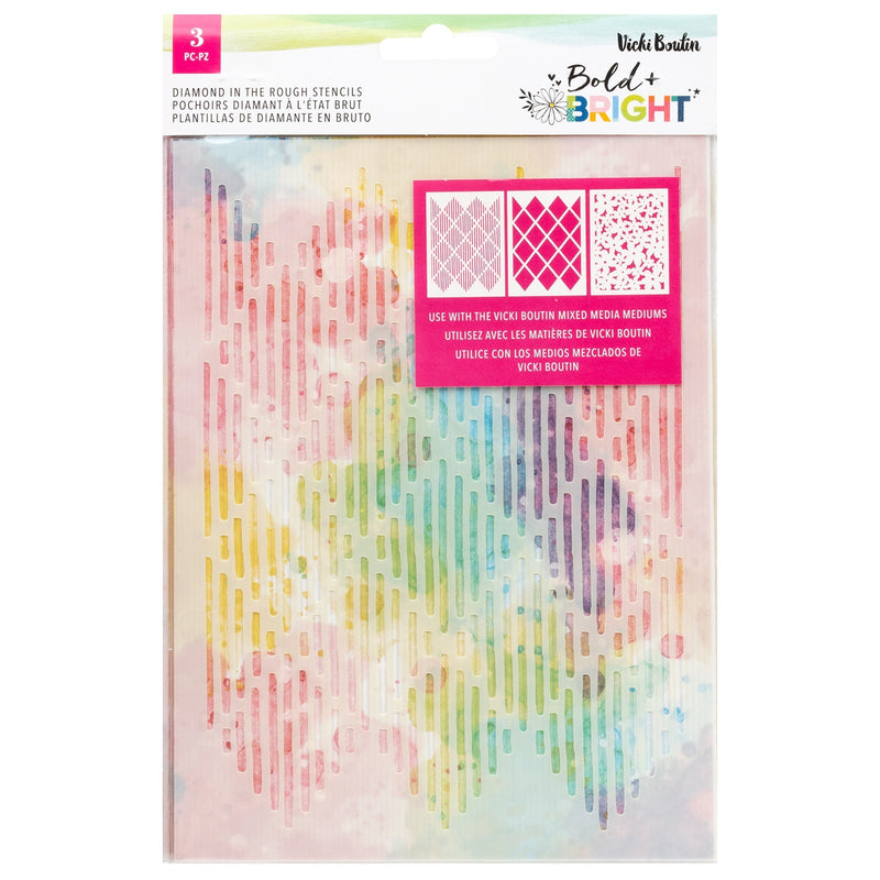 Bold & Bright Stencil Pack Diamond in the Rough