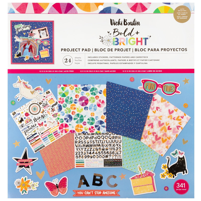 Bold & Bright 12x12 Project Pad