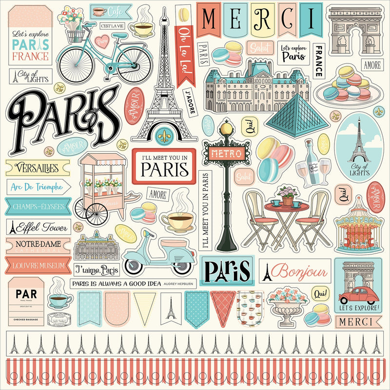 Carta Bella - Paris - Element Stickers