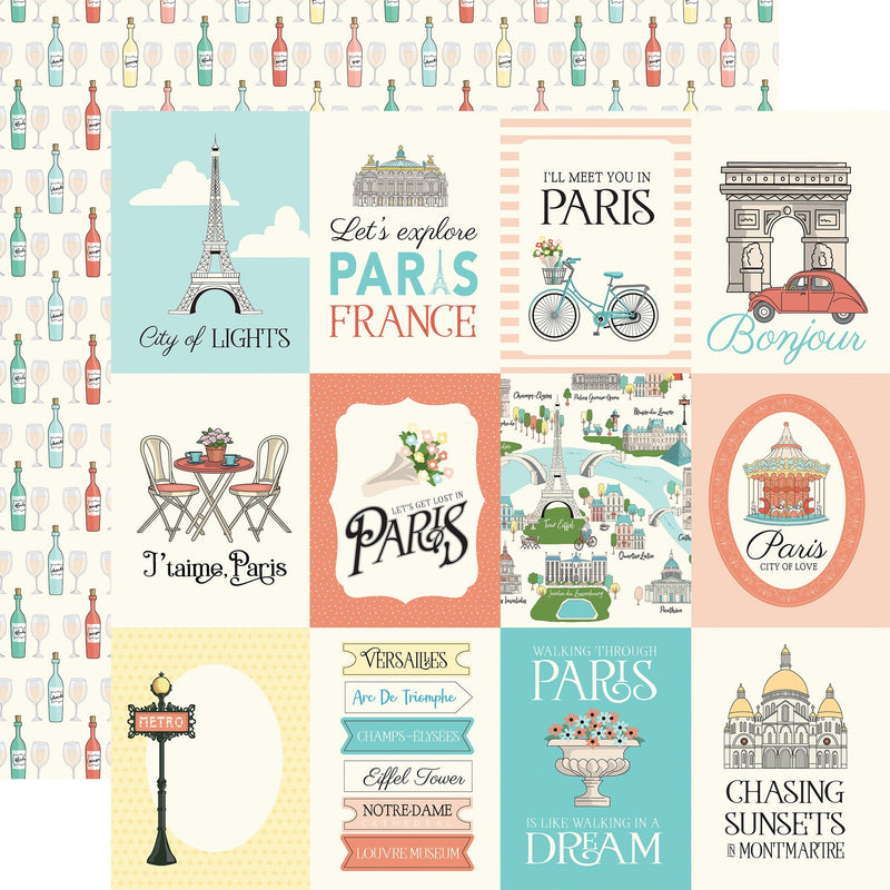 Carta Bella - Paris - 3x4 Journaling Cards Paper