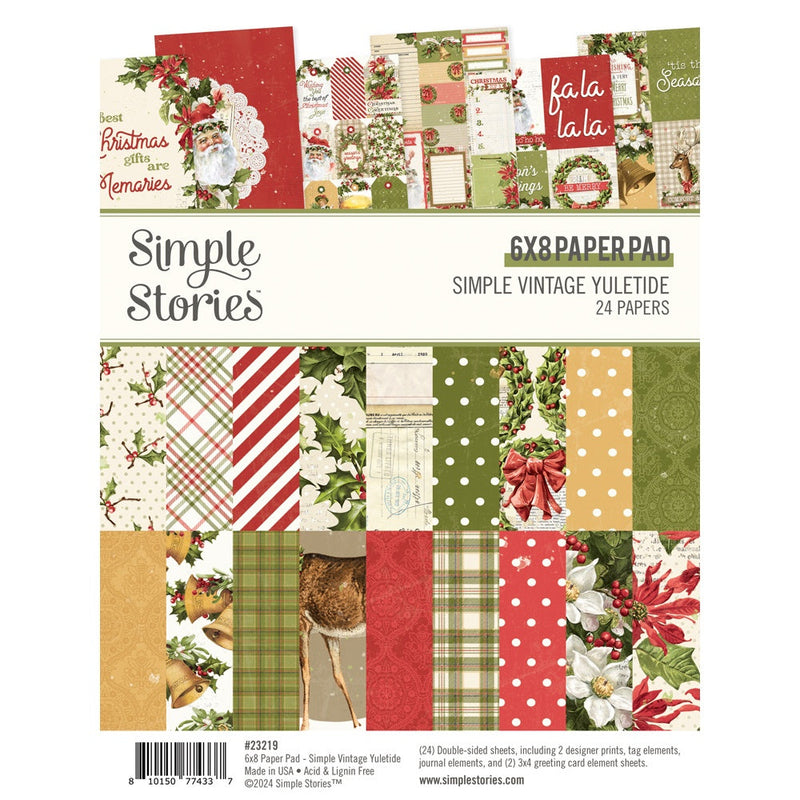 Simple Vintage Yuletide 6x8 Paper Pad