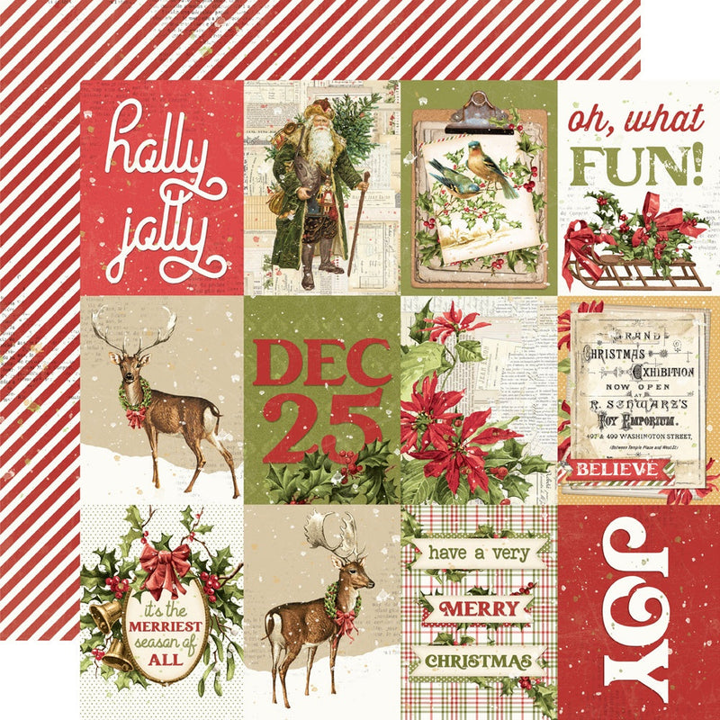 Simple Vintage Yuletide 3x4 Elements