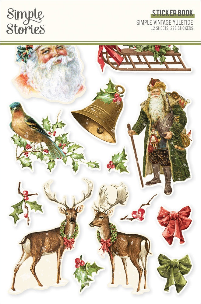 Simple Vintage Yuletide Sticker Book