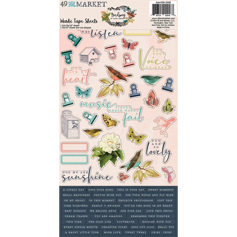 Birdsong Washi Sheets