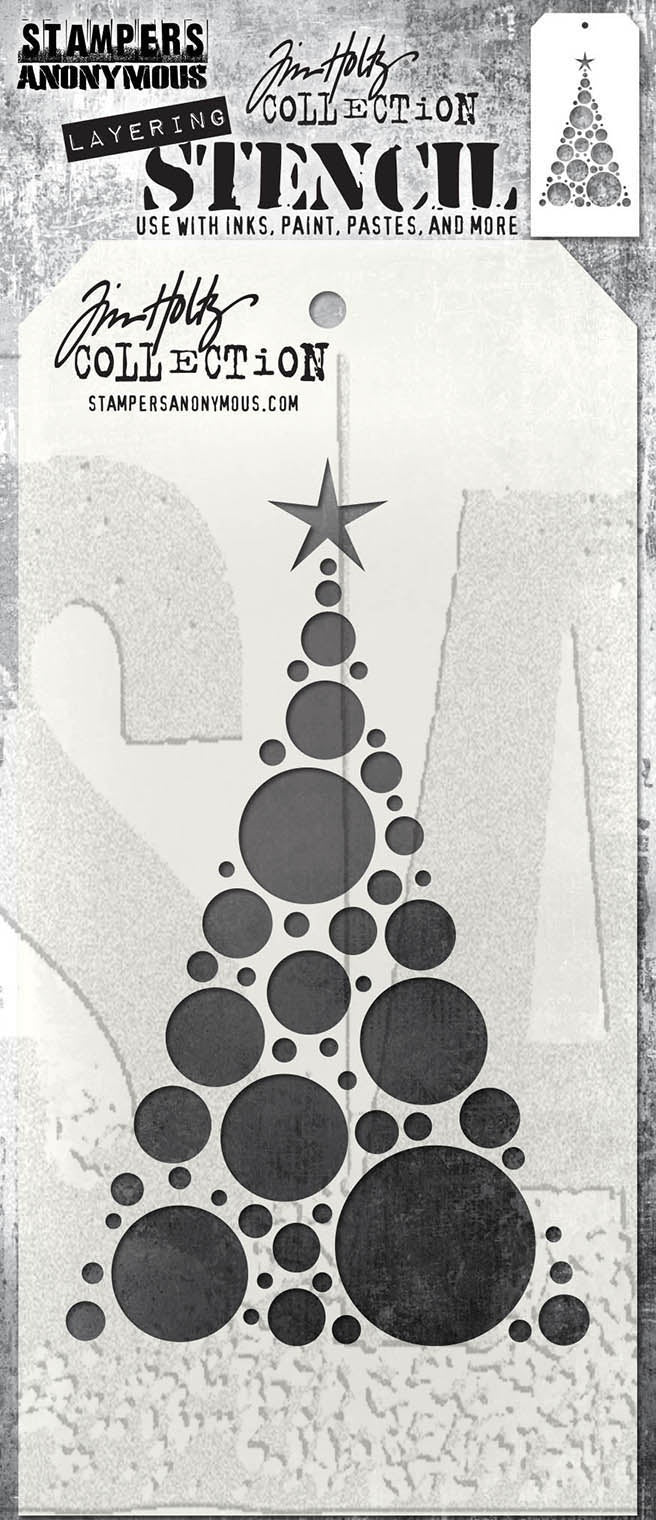 Tim Holtz Layered Stencil Modern Tree