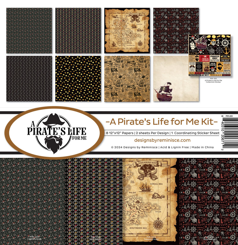 Reminisce 12x12 Collection Kit - Pirates Life