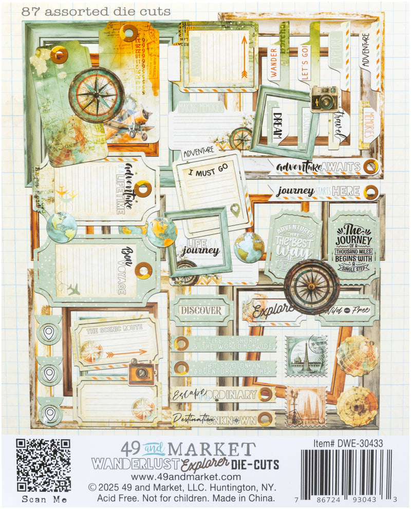 49 & Market - Wanderlust Explorer Die Cut Elements