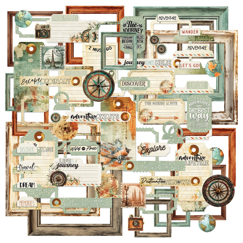 49 & Market - Wanderlust Explorer Die Cut Elements