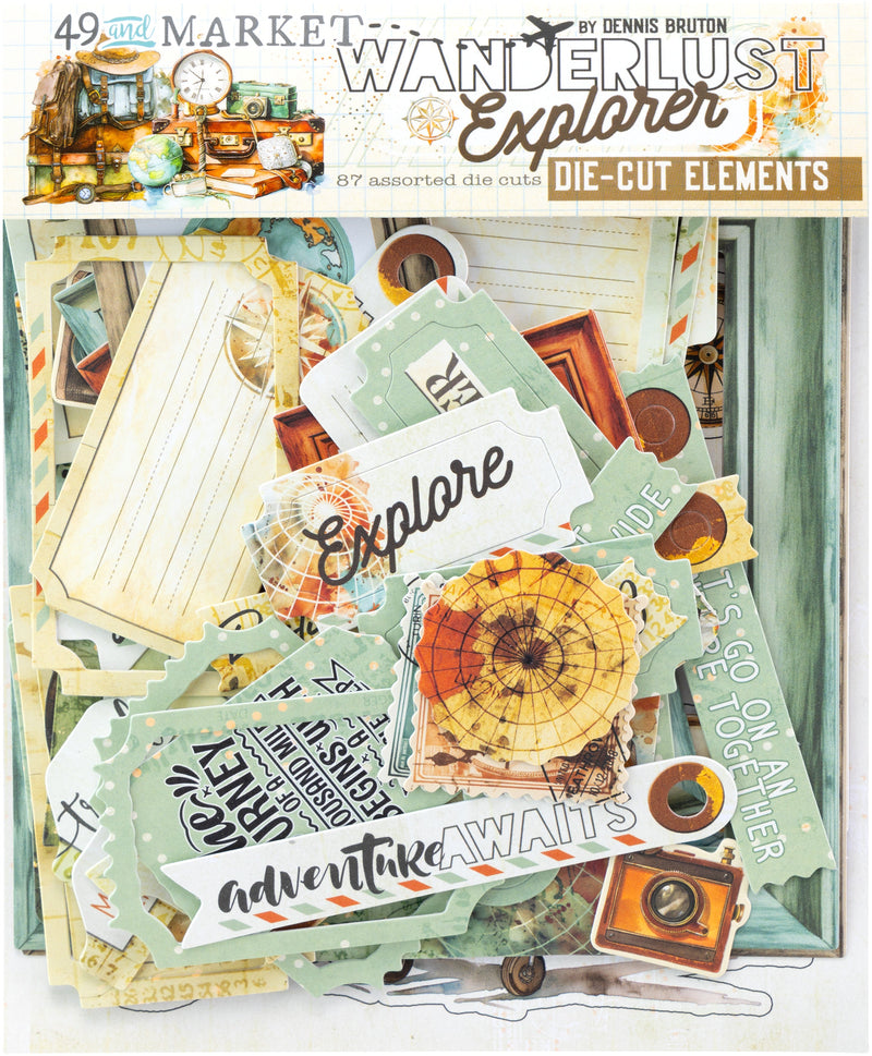 49 & Market - Wanderlust Explorer Die Cut Elements