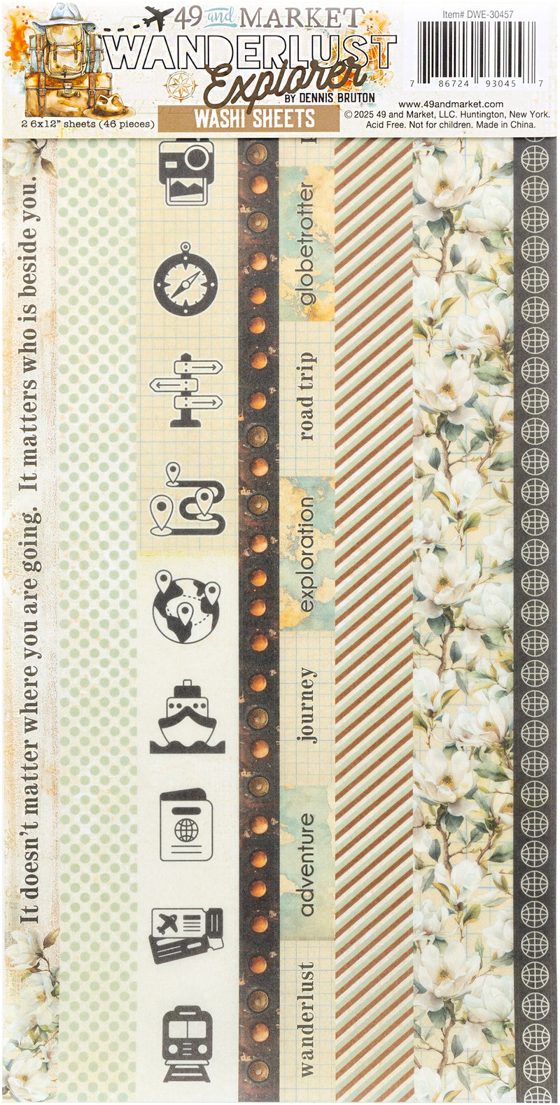 49 & Market - Wanderlust Explorer Washi Sheet