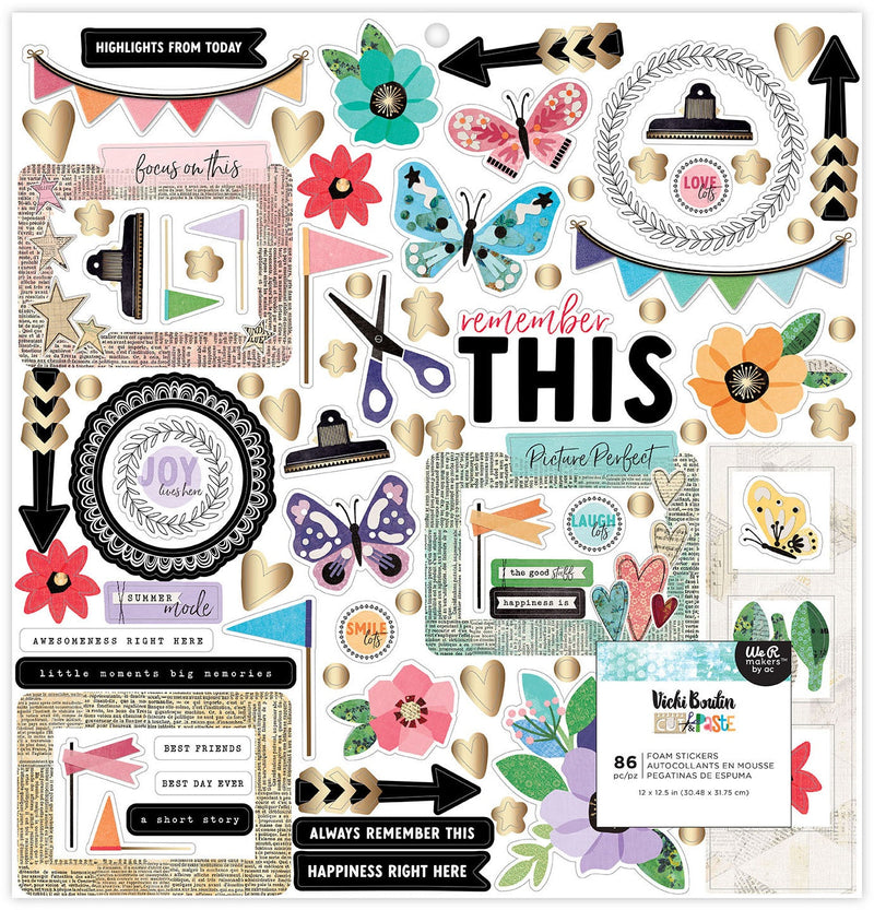 Vicki Boutin - Cut & Paste Foam Stickers