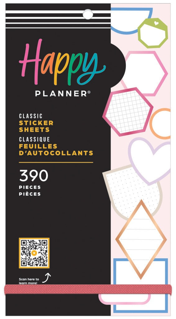 The Happy Planner Classic Stickers - Colorful Boxes