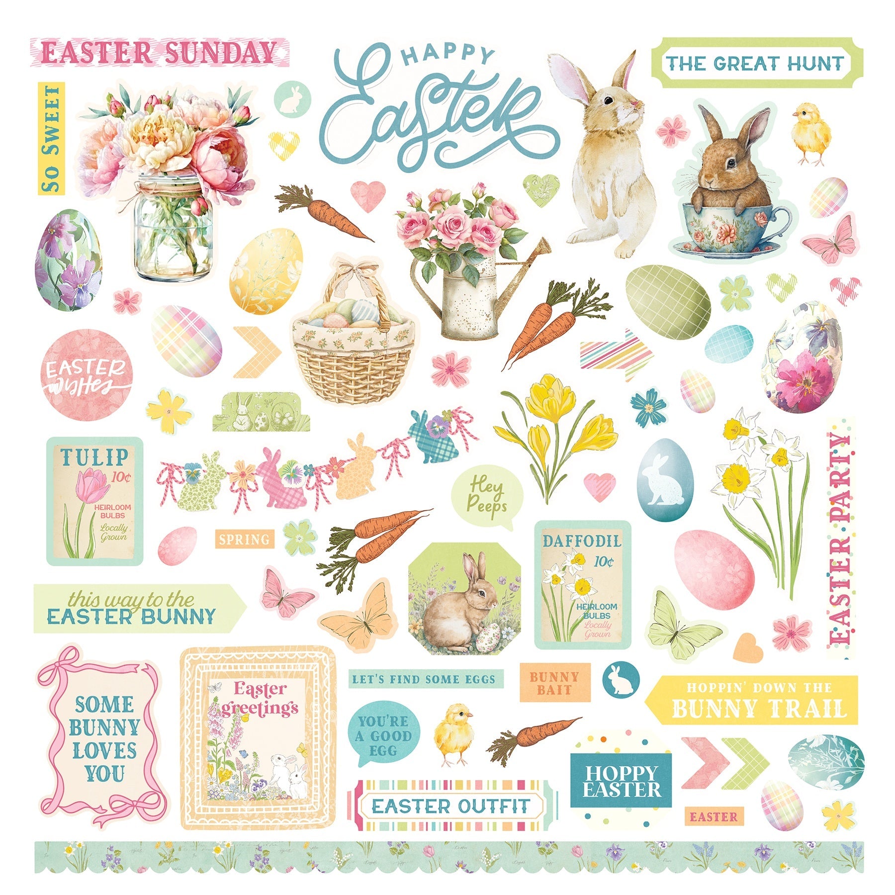 Easter Sunday Element Stickers – Scrapbook Cottage