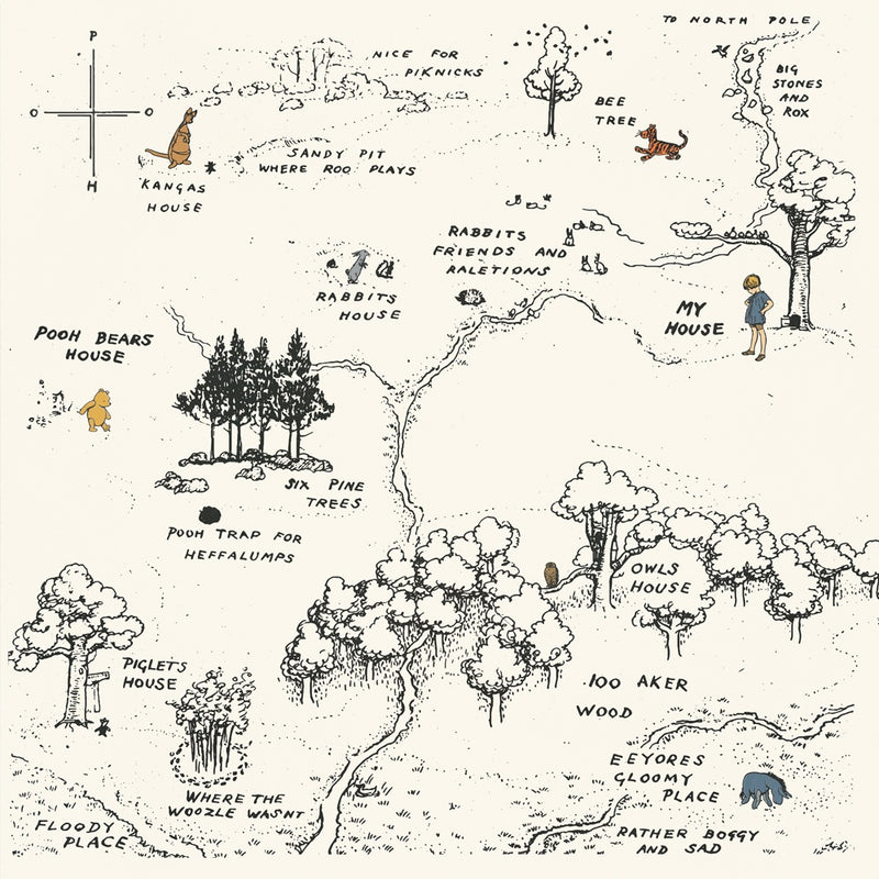 Simple Stories - Classic Pooh 12x12 Paper - 100 Acre Wood