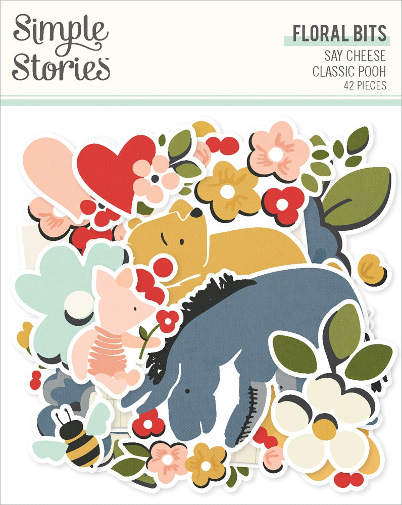 Simple Stories - Classic Pooh Floral Bits & Pieces