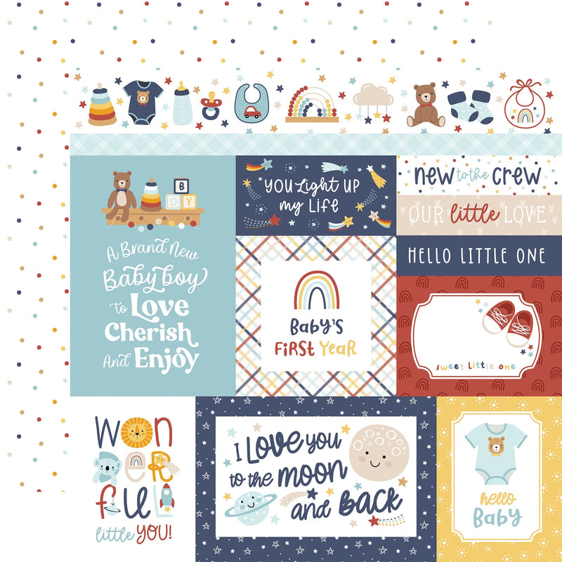 Echo Park - Baby On Board - Boy Multi Journaling Cards