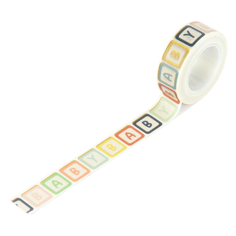 Echo Park - Baby On Board - Girl Washi Tape Baby Blocks