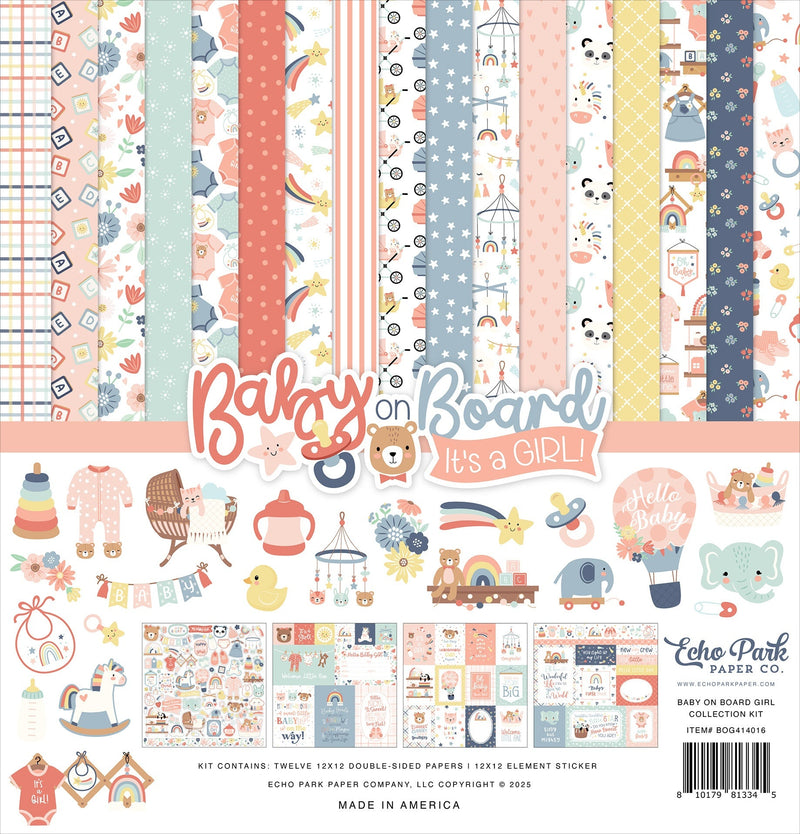 Echo Park - Baby On Board - Girl Collection Kit