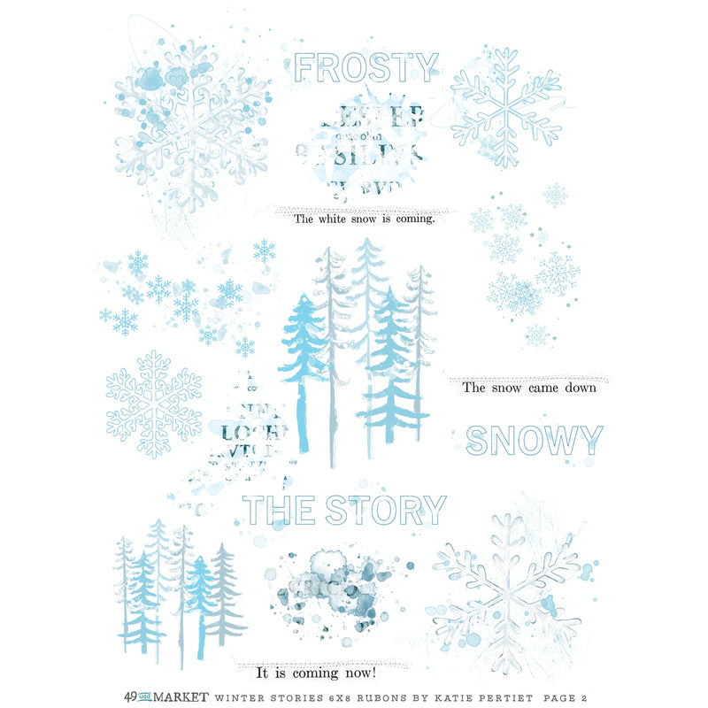 49 & Market Rub On Transfers - Winter Stories