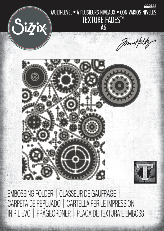 Sizzix Texture Fades by Tim Holtz Vault Gears