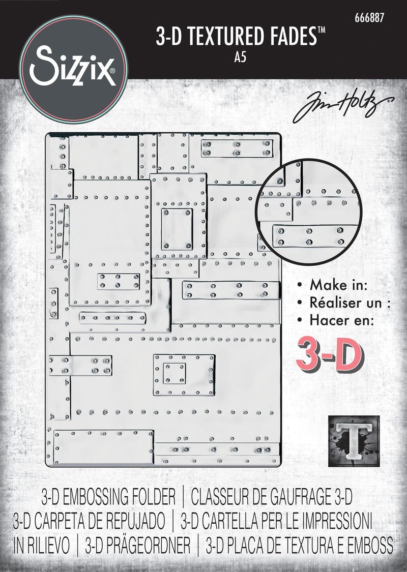 Sizzix Large 3D Texture Fades by Tim Holtz Foundry