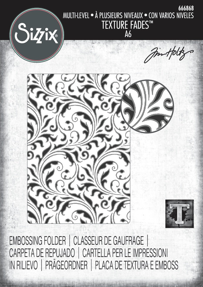 Sizzix Texture Fades by Tim Holtz Vault Flourish