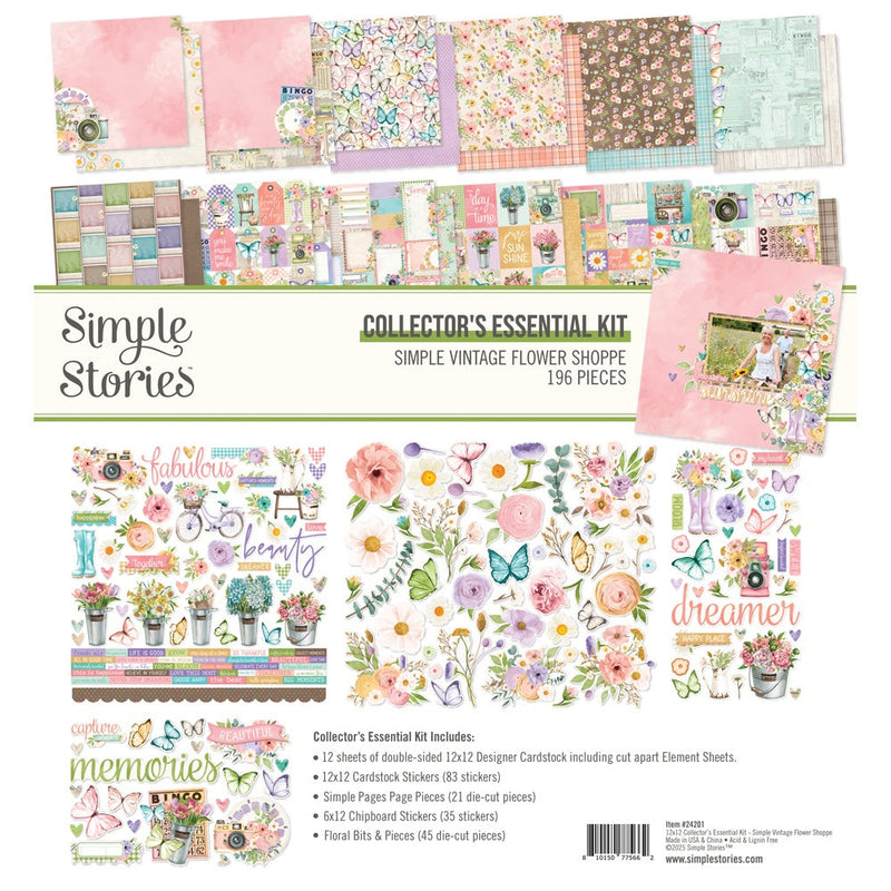 Simple Stories - Vintage Flower Shoppe Essential Collectors Kit