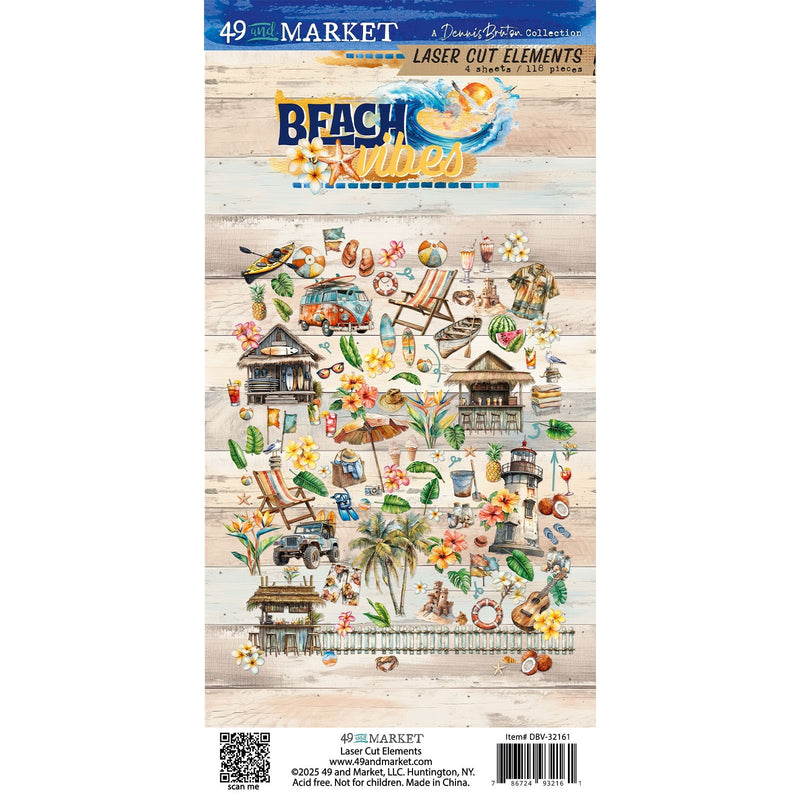 49 & Market - Beach Vibes Laser Cut Elements