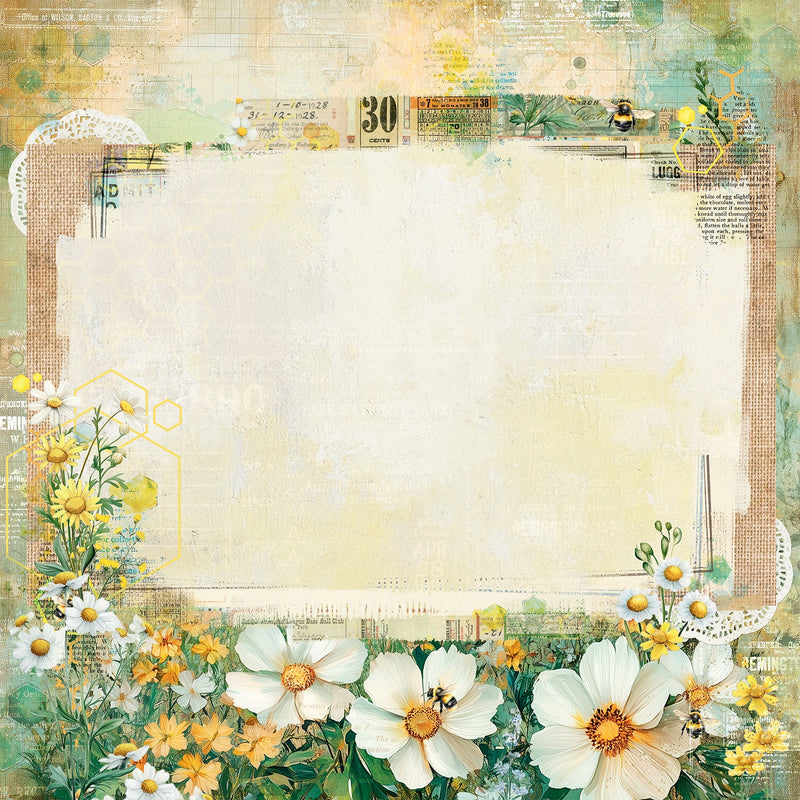 49 & Market - Botanical Buzz 12x12 Meadow