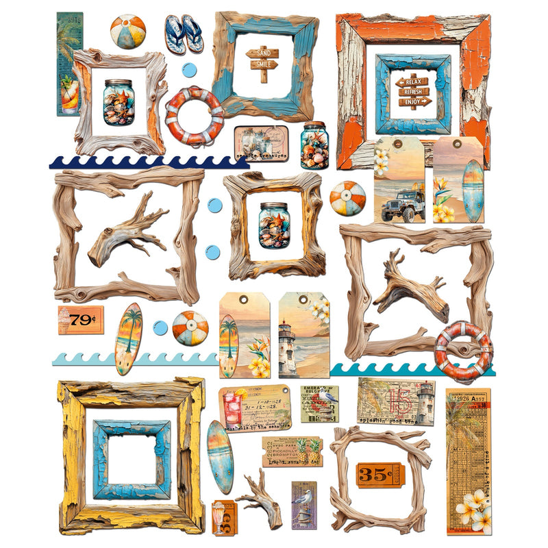 49 & Market - Beach Vibes Die Cut Elements