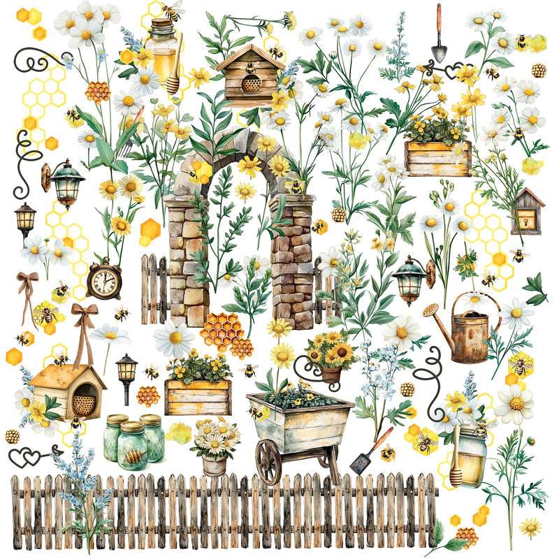 49 & Market - Botanical Buzz Laser Cut Elements