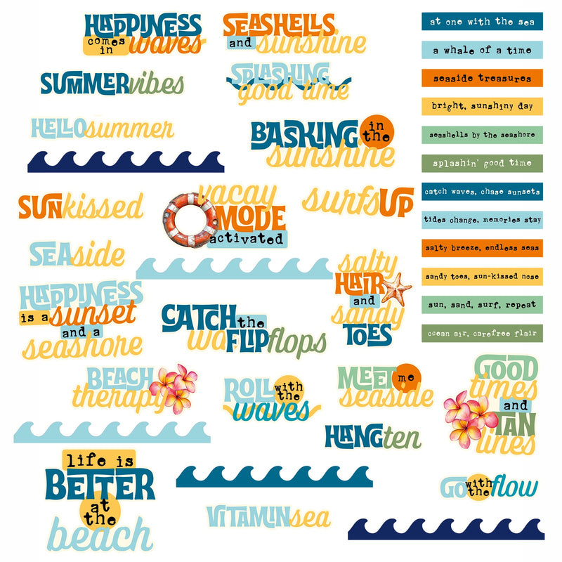 49 & Market - Beach Vibes Chipboard Set