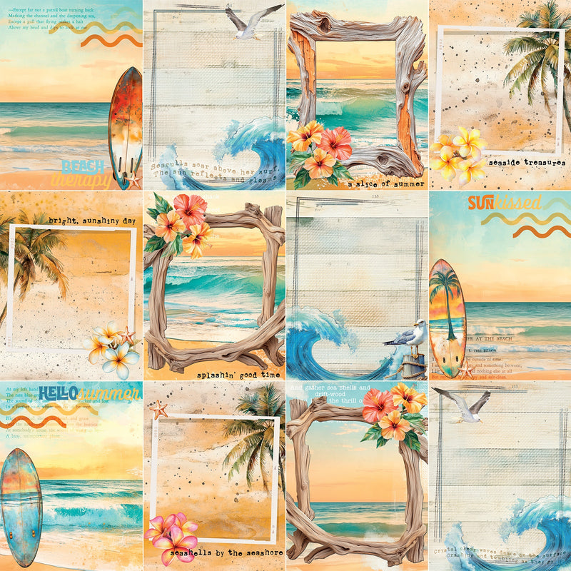 49 & Market - Beach Vibes 12x12 Driftwood