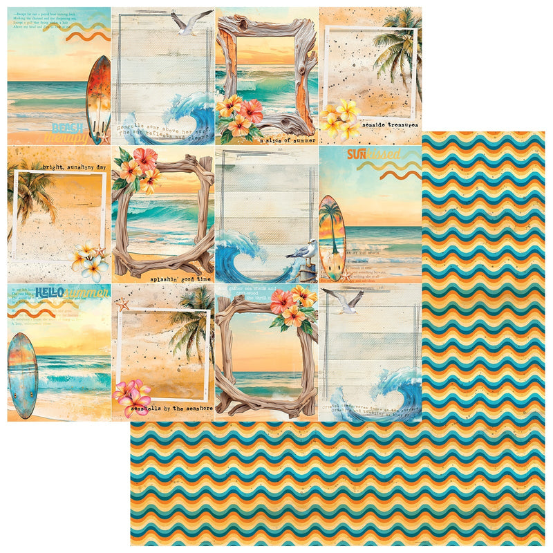 49 & Market - Beach Vibes 12x12 Driftwood