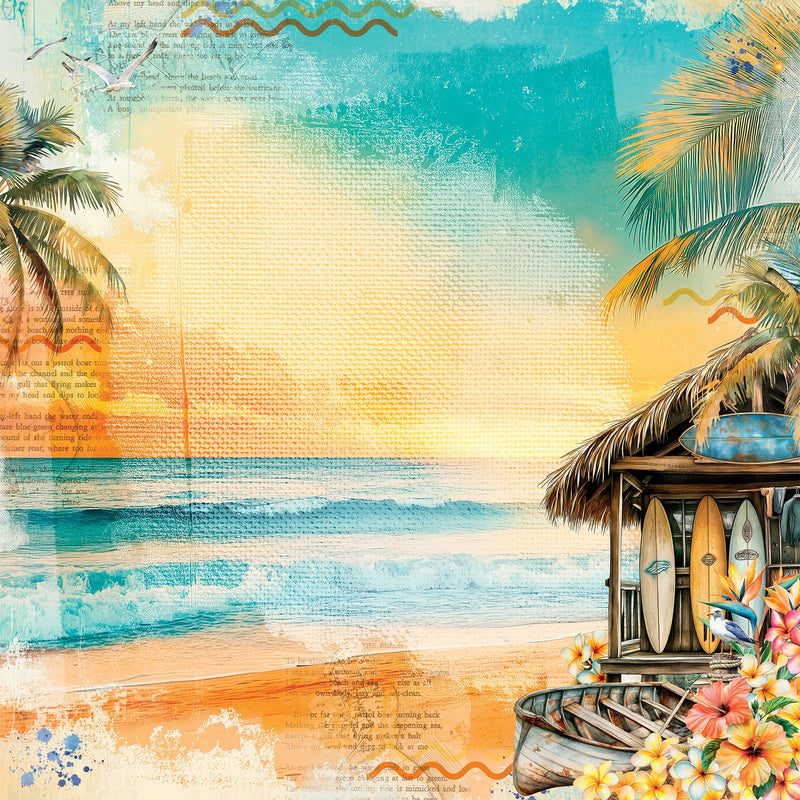 49 & Market - Beach Vibes 12x12 Tides