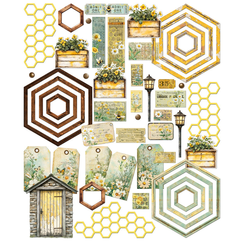 49 & Market - Botanical Buzz Die Cut Elements