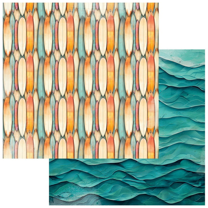 49 & Market - Beach Vibes 12x12 Surf
