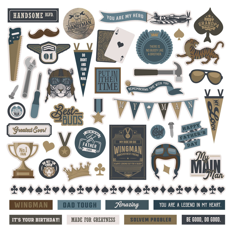 PhotoPlay - Wingman 12x12 Stickers