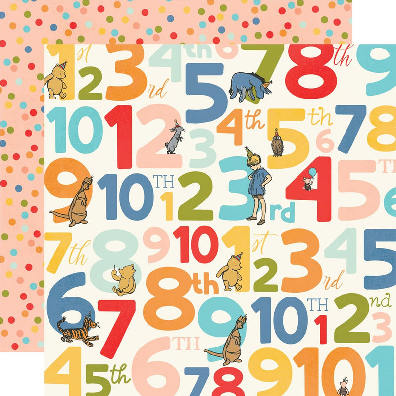 Simple Stories - Classic Pooh Birthday 12x12 One Year Older