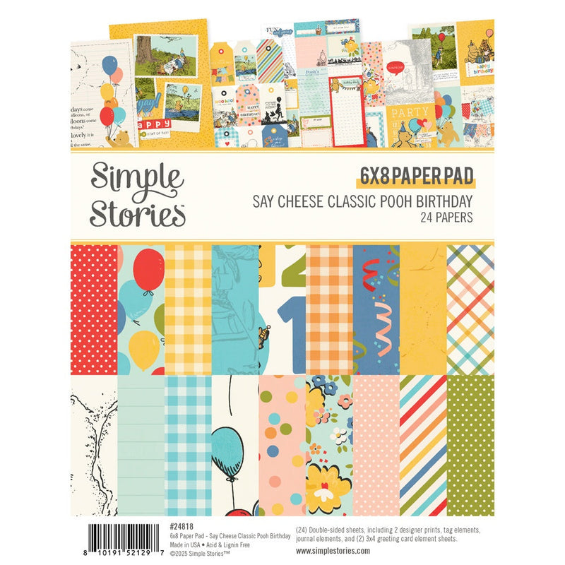 Simple Stories - Classic Pooh Birthday 6x8 Paper Pad