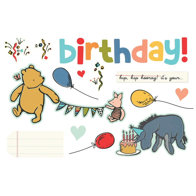 Simple Stories - Classic Pooh Birthday Page Pieces