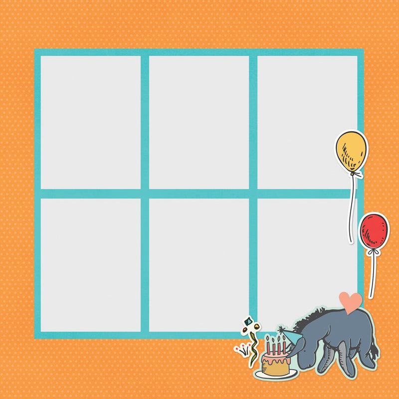 Simple Stories - Classic Pooh Birthday Page Pieces