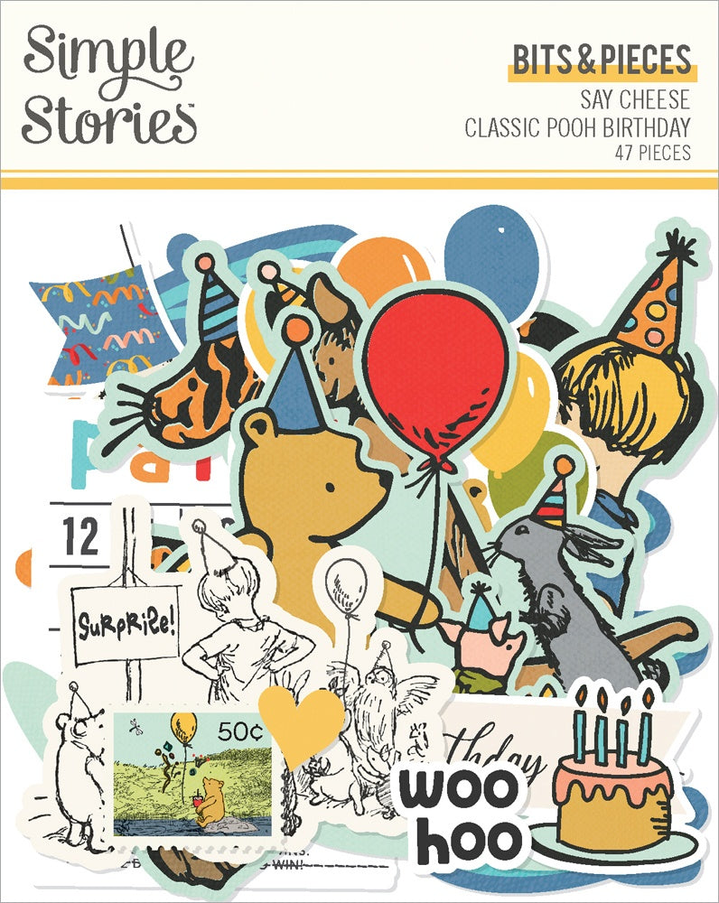 Simple Stories - Classic Pooh Birthday Bits & Pieces
